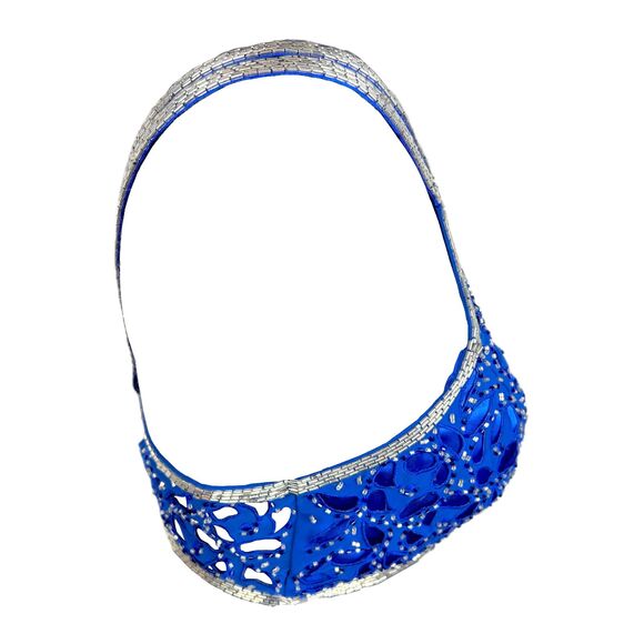 1990's Beaded Crop Top & Pants Set - Picture 4 of 10